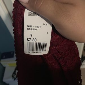 Lace wine red skirt never worn